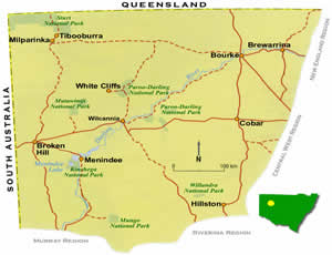 Map of Mungo National Park