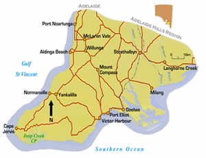 Map of Mclaren Vale