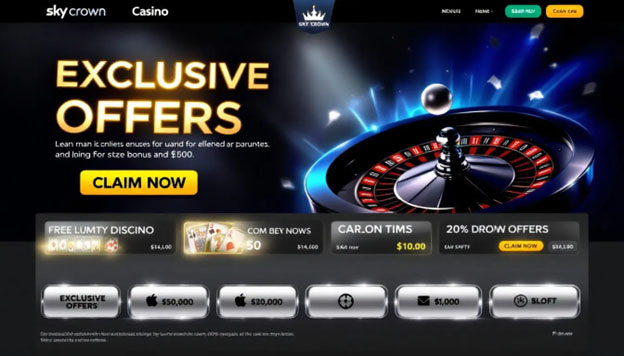 Bonuses and Promotions at Sky Crown Casino, including various offers.